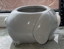 Pottery BUNNY RABIT or Long Eared Dog Ceramic Plant Pot Planter 7cm / 3” Tall