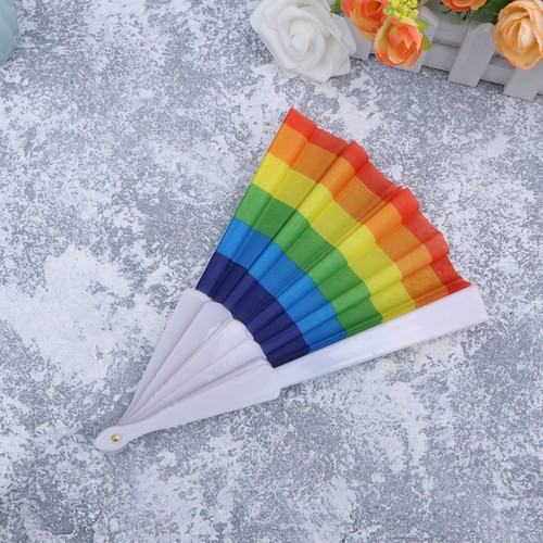 Colorful folding fans portable - colorful,