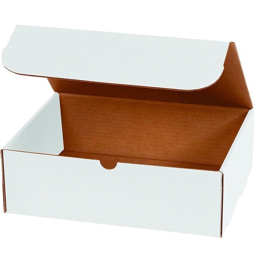 50pcs white corrugated mailer - white,