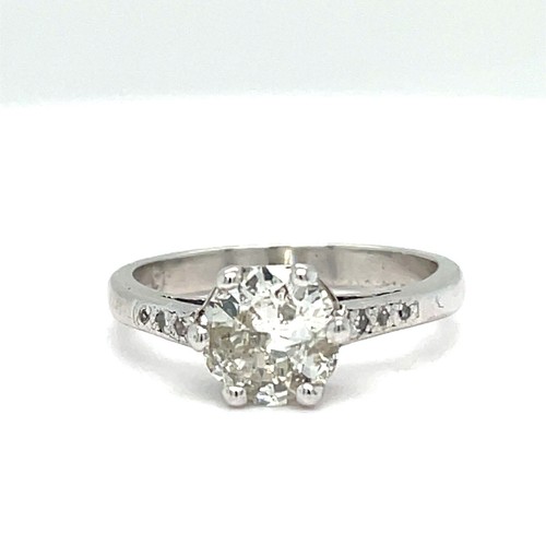 Diamond art deco antique 18ct - antique,