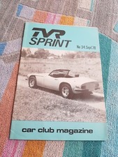 TVR Sprint Magazine No34 Sept 1978  Grantura Vixen 3000M 3000S Griffith Tuscan