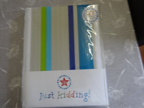 Just kidding fun stripe blue - kidding, -fun