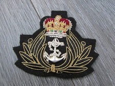 Royal Navy Original Chaplain Chaplains Bullion Cap Badge