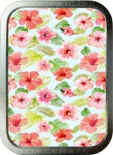 Blue floral silver - blue, 2oz