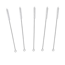 5x Nylon Straw Cleaners Cleaning Brush for Drinking Pipe Tube Baby Milk Bottle