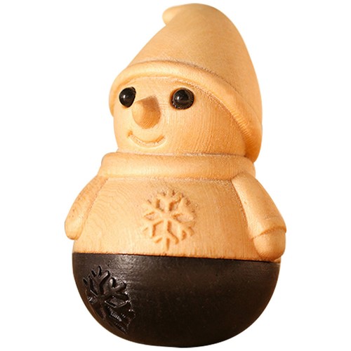 Lovely wooden snowman - lovely, tumbler