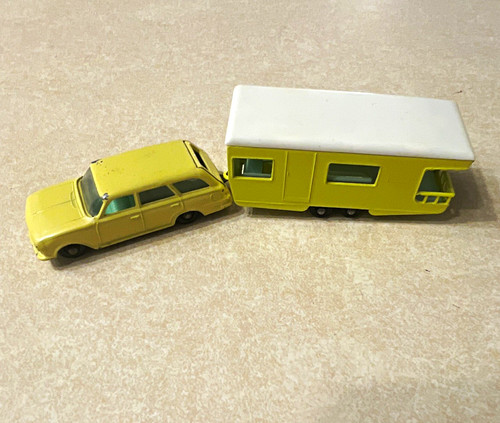 Yellow white diecast car - yellow/white, w/