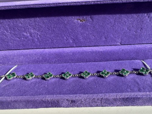 Natural emerald silver 925 - natural,