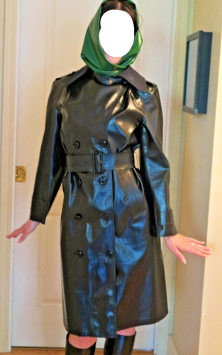Rubber mackintosh raincoat - mackintosh,