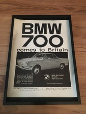 BMW 700 coupe-1962 A4 framed