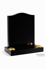 Black Granite Ogee Headstone