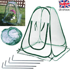Pop-Up Cloche Plant Pot Cover Clear Mini Garden Greenhouse Grow House Portable
