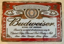 BUDWEISER KING OF BEERS METAL