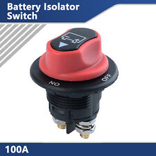 12V 100A Auto Mini Panel Mount Battery Isolator Switch Kit Marine Car Kill Cut