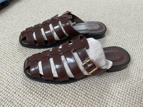 Mango brown patent - brown, on