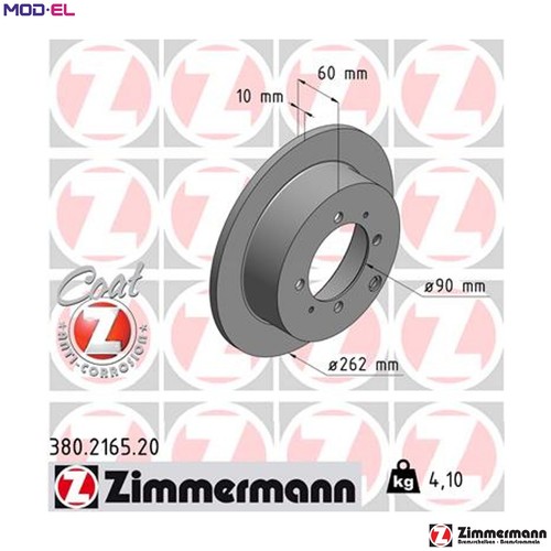 Brake disc 380 2165 - 2x,