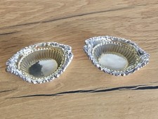 Antique W.Davenport Birmingham Hallmarked Solid Silver Pair of Salt/Sweetmeat