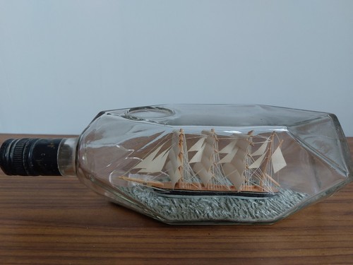 Vintage ship bottle haig - vintage,