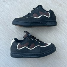 Vintage 90s/Y2K Duffs Rare Puffy Tongue Skate Shoes Mens Size 7 Black Brown Tan