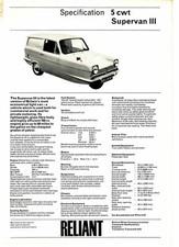 Reliant 5 cwt Supervan III