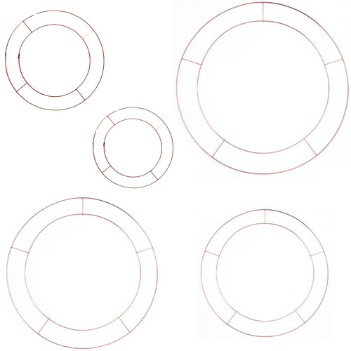 Flat wire wreath making - wire, ring