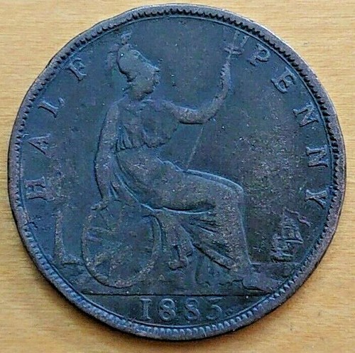 Queen victoria halfpenny - queen, 1/2d