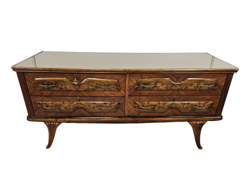 Mid century walnut dresser - century,