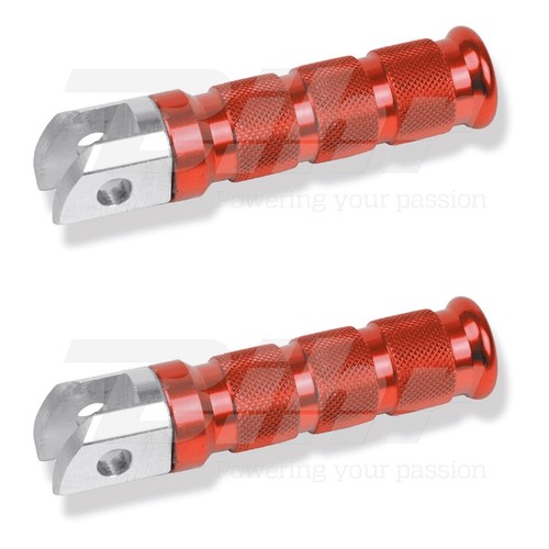Rs83rj red rear footrests - x2,