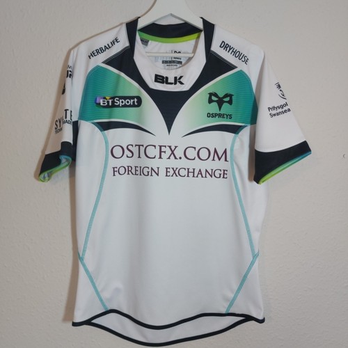 Ospreys blk rugby shirt - rugby, white