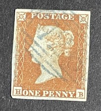 Sg8 1d Penny Red Stamp 1841