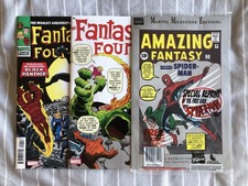 Amazing Fantasy 15, Fantastic Four 1, 52 facsimile reprint, Spiderman, Black Pan