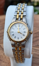 Womens Accurist Watch LB541 - Gold/silver Tone- All works - see video - new batt