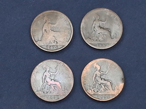 Queen victoria pennies - 4,