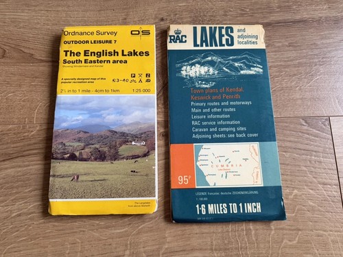Two vintage lake district - two, maps