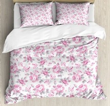 Shabby Chic Bed Linen Set Pink