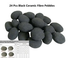 24 Pcs Black stone-like