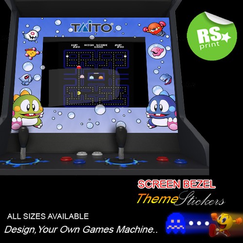 Arcade bezel stickers - bezel,