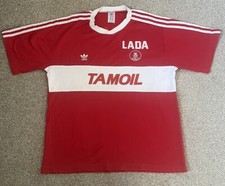 Vintage 80/90s ADIDAS AS Monaco Home Football Shirt L/XL France Ligue 1 RARE
