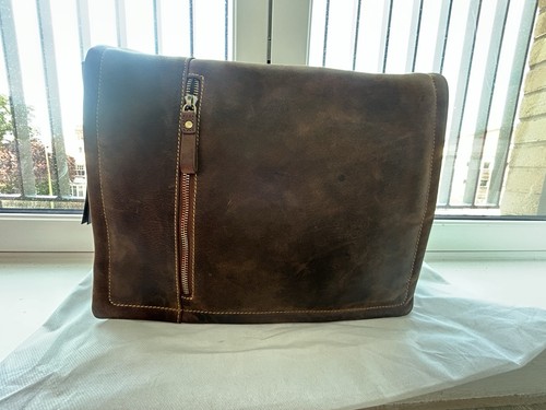 Visconti leather messenger bag - messenger,