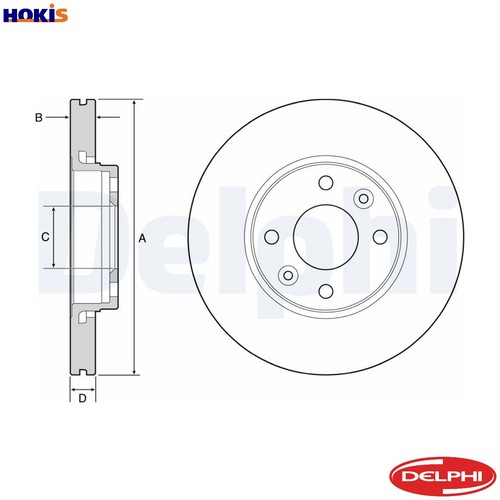 Brake disc bg4459c - 2x,