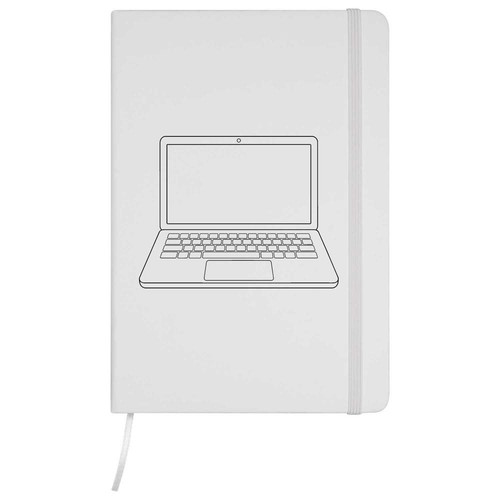 Laptop outline a5 ruled - 'laptop,