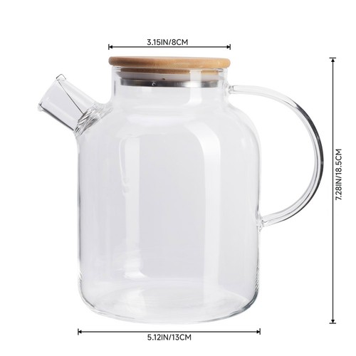 1000 1800ml glass teapot - 1000-1800ml, for