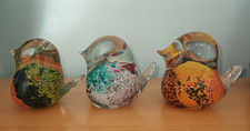 3 x Vintage Mdina Art Glass
