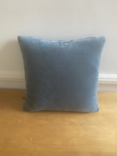 SOFA.COM deep Turquoise (teal) velvet 45cm x 45cm feather cushions 2 available.