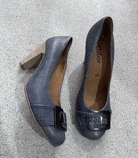 Gabor Navy Blue Leather Pumps