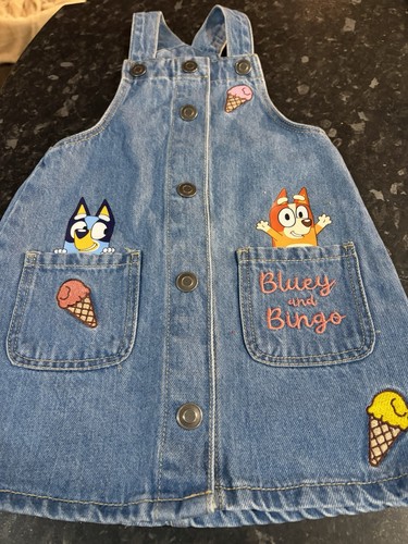 Lovely denim bluey pinafore - lovely,