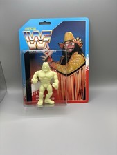 Custom WWF Hasbro MACHO MAN on card With Blister, Paint Your Own (unpainted)