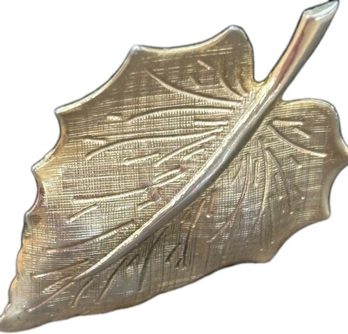 Vintage leaf brooch - brooch, pin