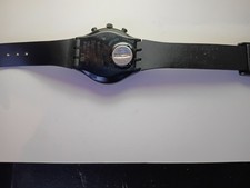 Black 90s classic swatch watch