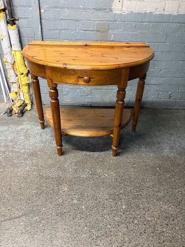 Ducal pine half moon console - pine,